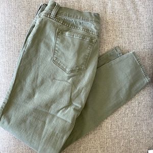 JCrew green stretch pants